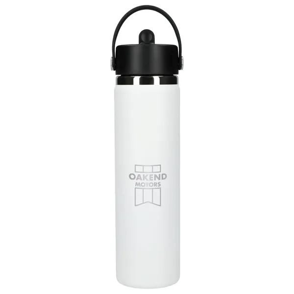 White (Wh) color option for Hydro Flask® Wide Mouth 24oz Bottle With Flex Straw Cap