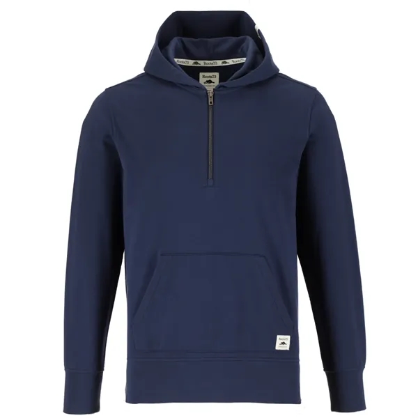 Indigo Blue (552) color option for Roots73 Canmore Eco Quarter Zip Hoodie   Unisex
