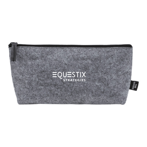 Photo of The Goods Recycled Felt Zippered Pouch