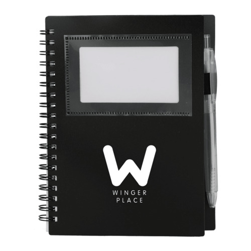 Photo of 5" X 7" Fsc® Recycled Star Spiral Notebook With Pen