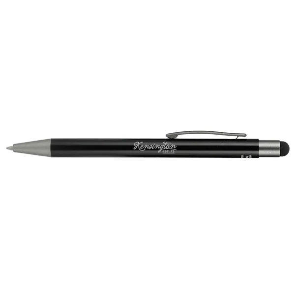 Black (Bk) color option for Recycled Aluminum Gel Ballpoint Stylus