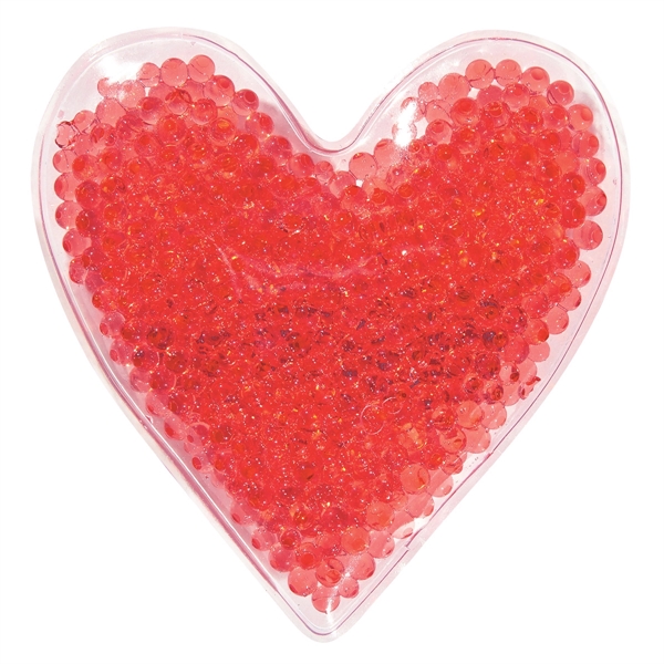 RED color option for Heart Shape Gel Beads Hot/Cold Pack