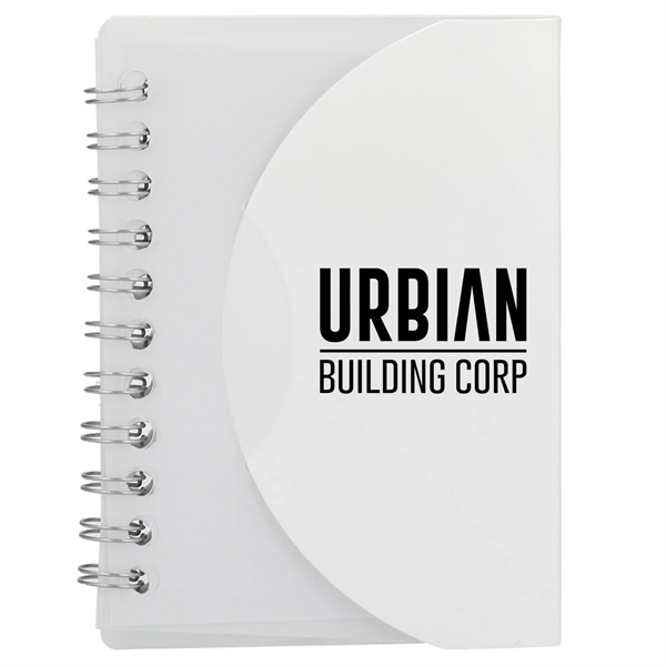 White (Wh) color option for 3.4” X 4.5” Fsc® Recycled Post Spiral Notebook