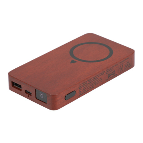 Photo of Fsc® 100% Wood Mag Click™ Fast Wireless Power Bank