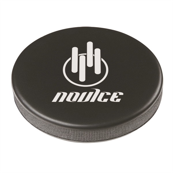 Black color option for Hockey Puck Shape Stress Reliever