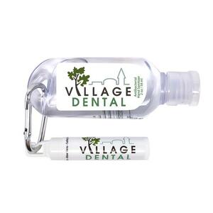 Photo of 2 Oz Tottle Antibacterial Hand Sanitizer With Carabiner + Clip Balm