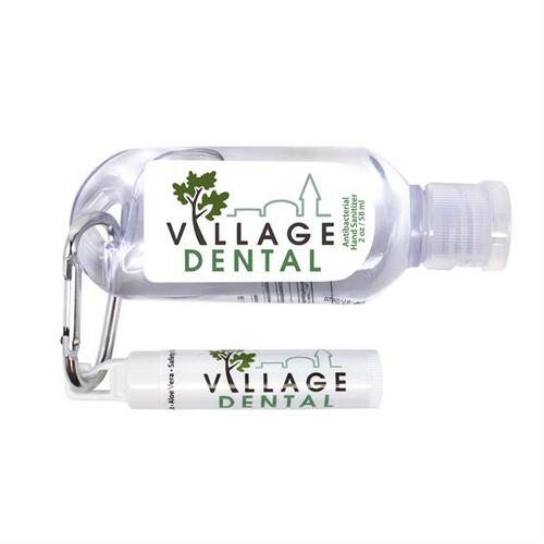 Photo of 2 Oz Tottle Antibacterial Hand Sanitizer With Carabiner + Clip Balm