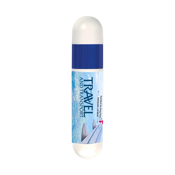 White-Blue color option for Spf Lip Balm And Sunscreen Combo