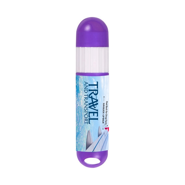 White-Purple color option for Spf Lip Balm And Sunscreen Combo