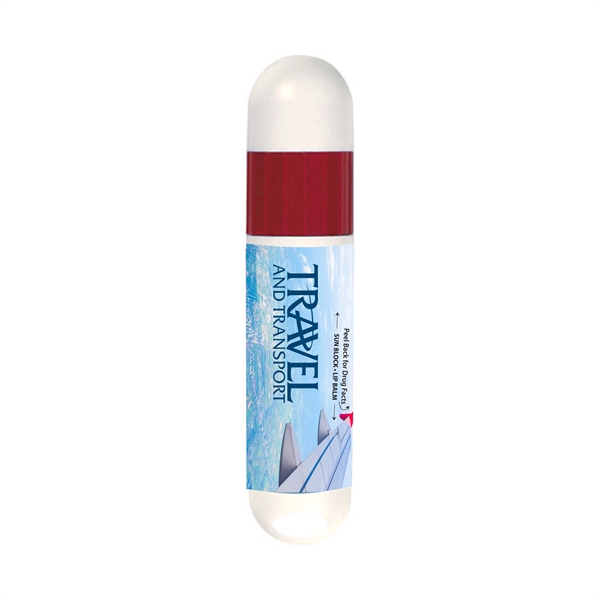 White-Red color option for Spf Lip Balm And Sunscreen Combo
