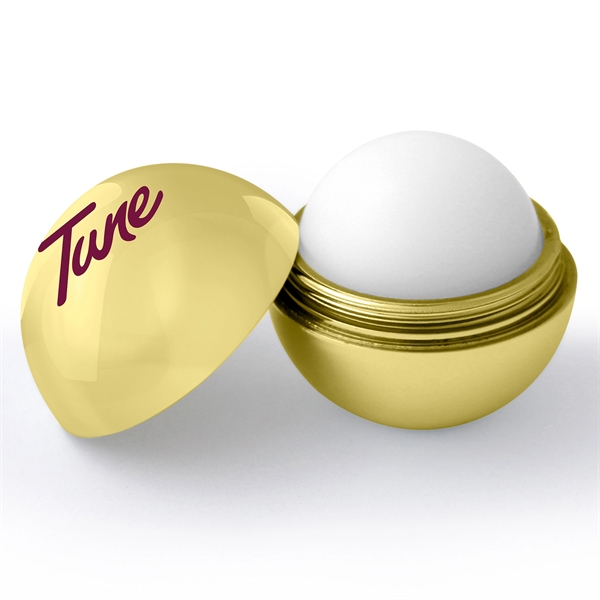 Metallic Gold color option for Metallic Finish Round Lip Balm