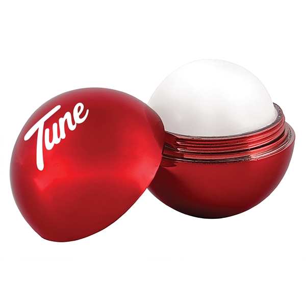 Metallic Red color option for Metallic Finish Round Lip Balm