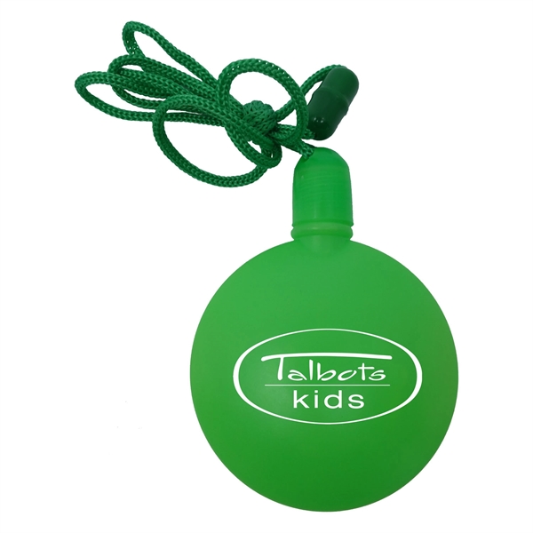 Lime Green color option for Round Shaped Bubbles With Breakaway Neck Cord