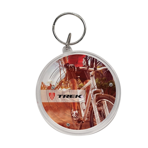Main photo of Clear Round Maze Puzzle Keychain