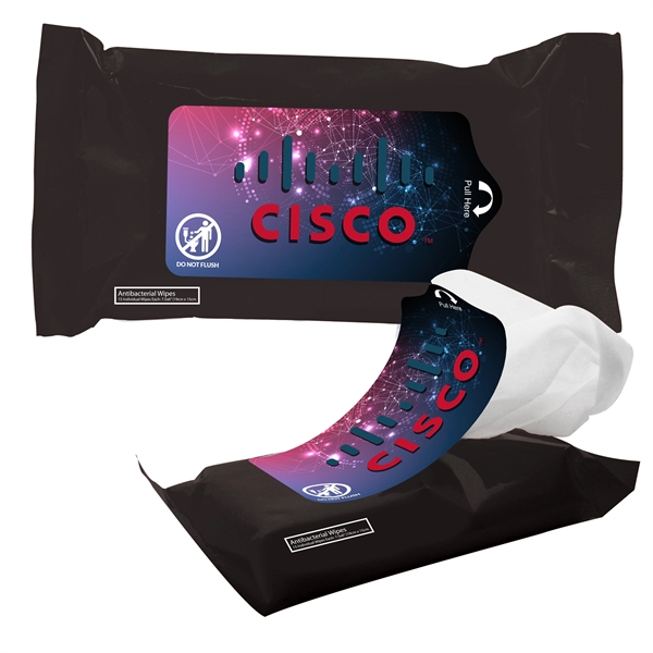 Black color option for Tek Wipes Antibacterial Wet Wipes In Pouch