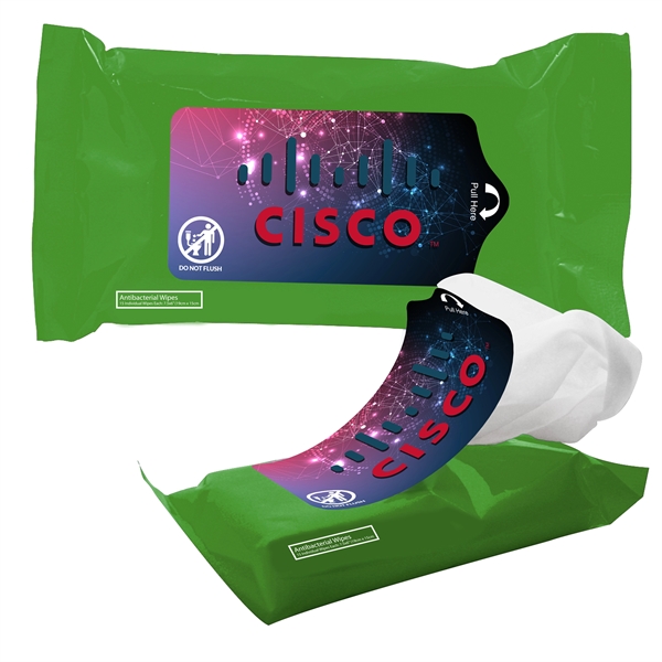 Green color option for Tek Wipes Antibacterial Wet Wipes In Pouch