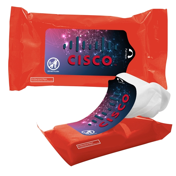 Red color option for Tek Wipes Antibacterial Wet Wipes In Pouch