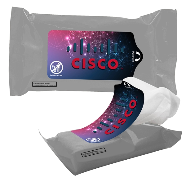 Silver color option for Tek Wipes Antibacterial Wet Wipes In Pouch