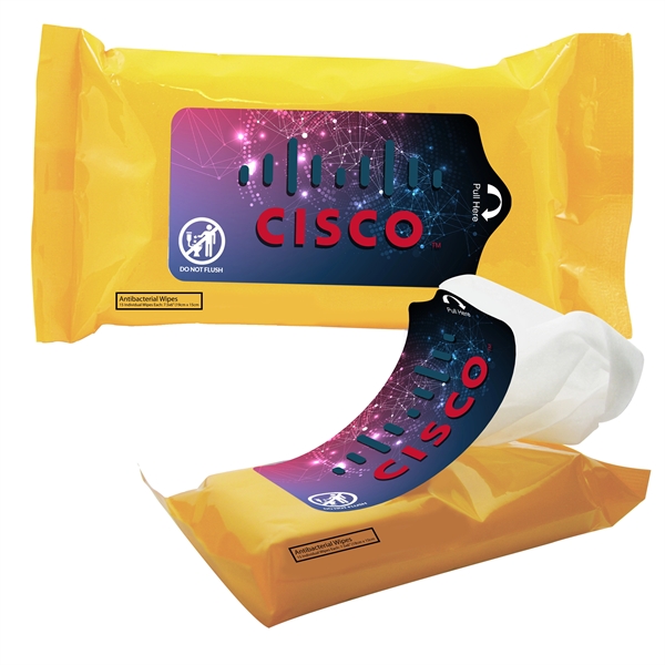 Yellow color option for Tek Wipes Antibacterial Wet Wipes In Pouch