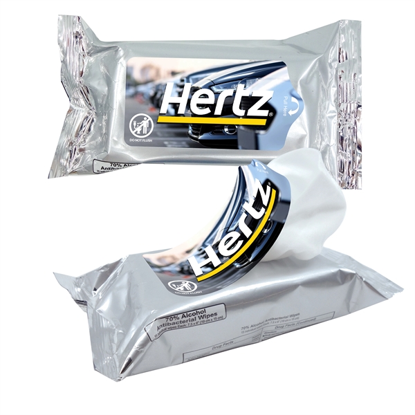 Silver color option for 70 Percent Alcohol Antibacterial Hand Sanitizer Wipes
