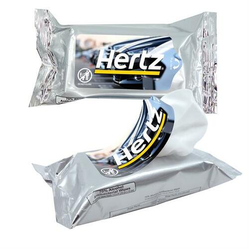 Photo of 70 Percent Alcohol Antibacterial Hand Sanitizer Wipes