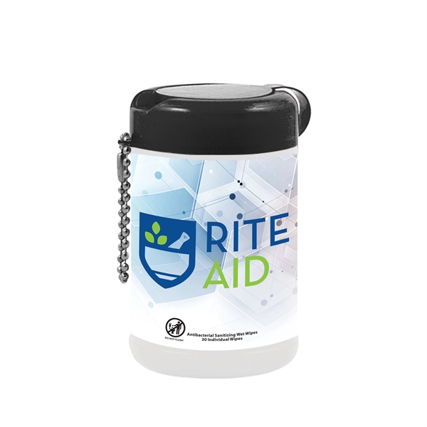Black color option for Tek Wipes Antibacterial Wet Wipes 30 Individual Wipes