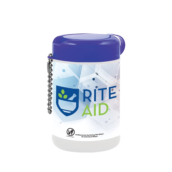 Purple color option for Tek Wipes Antibacterial Wet Wipes 30 Individual Wipes
