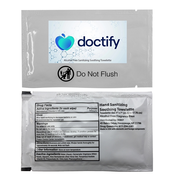 White color option for Individual Antibacterial Wipes