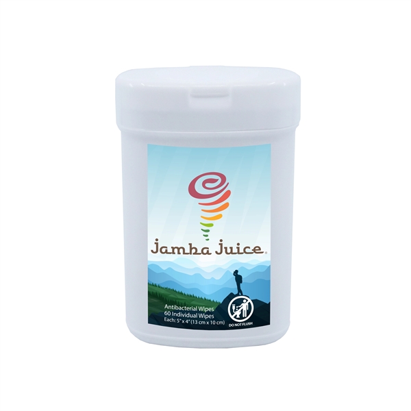 White color option for Tek Wipes Antibacterial Wet Wipes 60 Individual Wipes