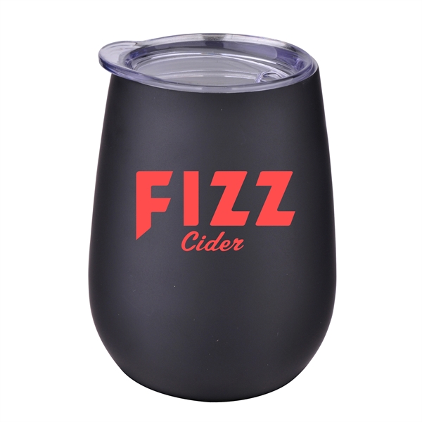 Matte Black color option for 10 Oz Stainless Steel Stemless Wine Glass