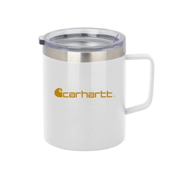 White-Clear color option for 12 Oz. Stainless Steel Slim Mug