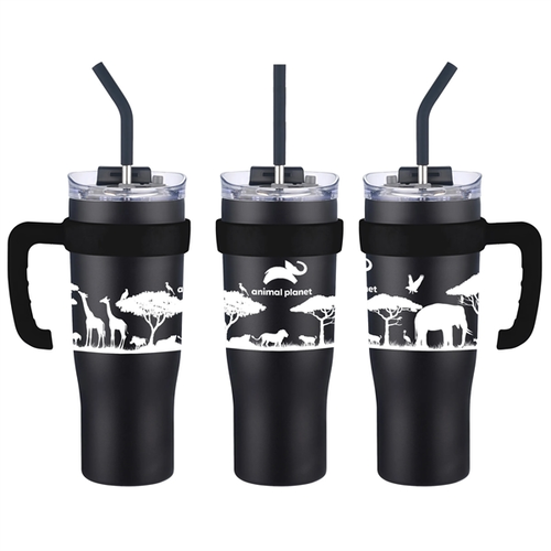 Main photo of 40 Oz Travel Mug With Straw And Removable Handle