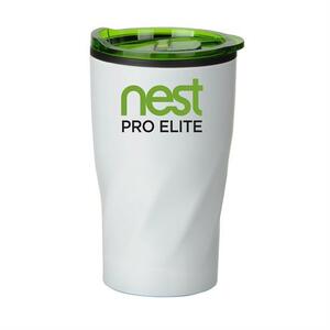 Photo of 14 Oz White Stainless Steel Twisting Tumbler