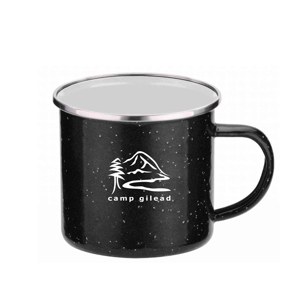 Black color option for 16 Oz. Iron And Stainless Steel Camping Mug