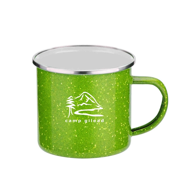 Green color option for 16 Oz. Iron And Stainless Steel Camping Mug