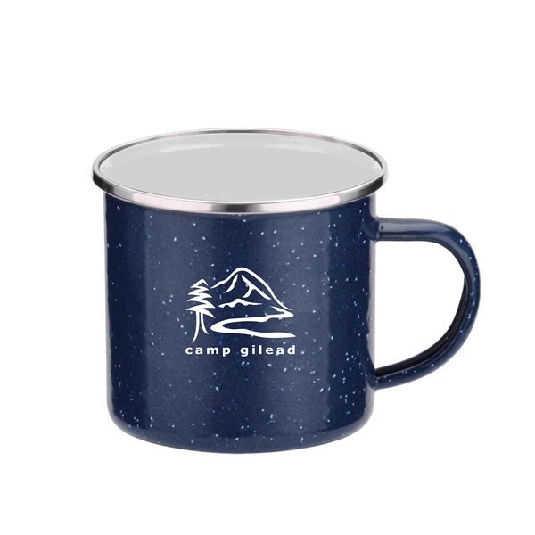 Navy color option for 16 Oz. Iron And Stainless Steel Camping Mug