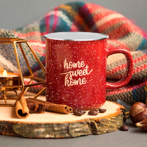 Red color option for 16 Oz. Iron And Stainless Steel Camping Mug