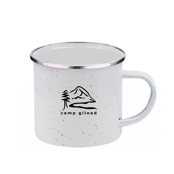 White color option for 16 Oz. Iron And Stainless Steel Camping Mug