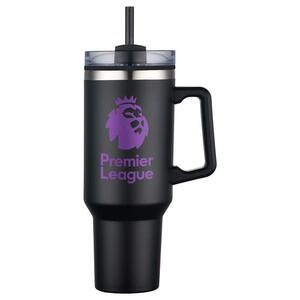 Photo of 40 Oz Pp Lined Double Wall Tumbler With Handle & Straw