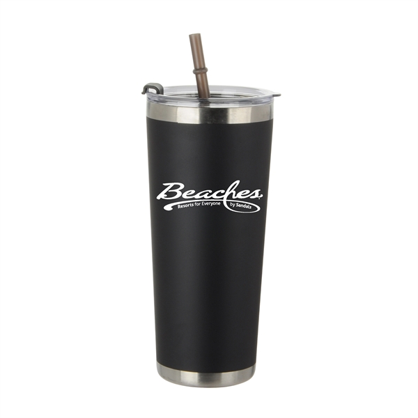 Black color option for 20 Oz Tumbler With Straw