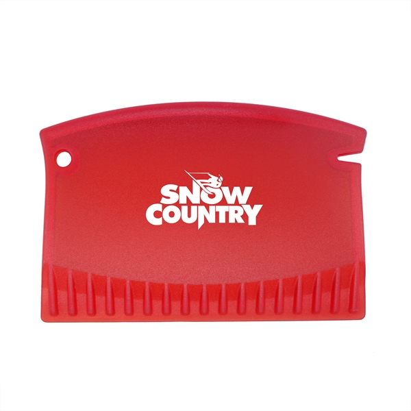 Red color option for Credit Card Style Ice Scraper