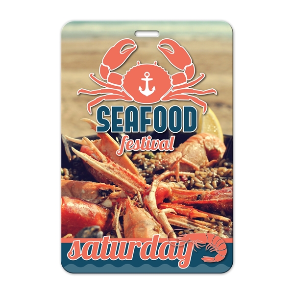 Full Color color option for Press Pass/Lanyard Card 4" X 5.875"