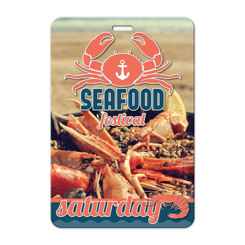 Photo of Press Pass/Lanyard Card 4" X 5.875"