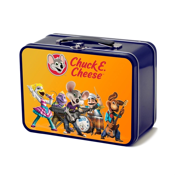 Navy Blue color option for Retro Lunch Box Kit With 14 Oz Stainless Steel Champagne Flute With A Rubberized Finish