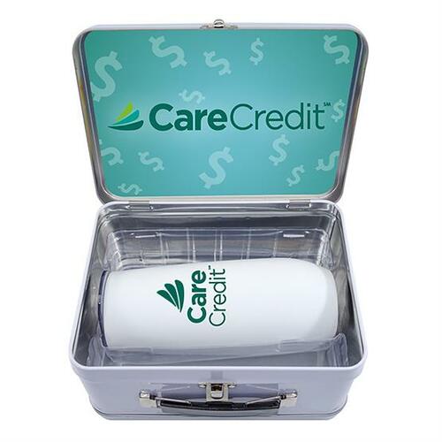 Photo of Retro Lunch Box Kit With 14 Oz Stainless Steel Champagne Flute With A Rubberized Finish