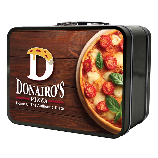 Black color option for Thin Retro Lunch Box