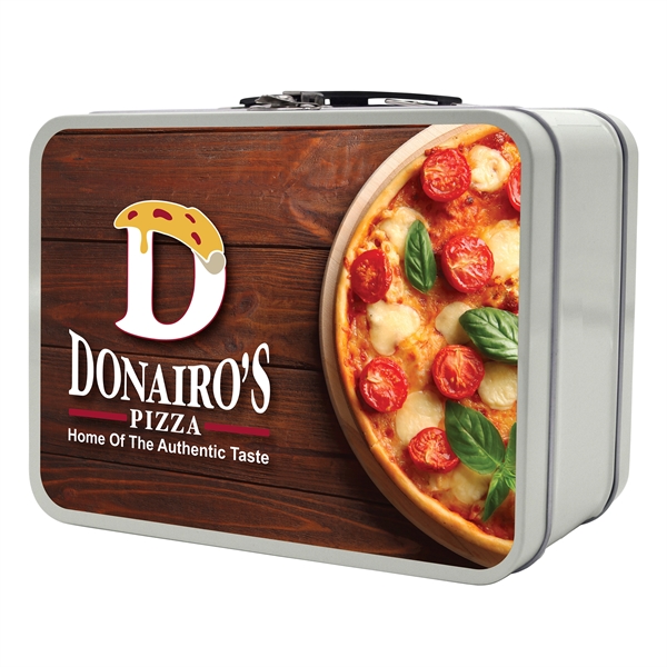 Silver color option for Thin Retro Lunch Box