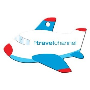 Photo of Blue Plane Shaped Luggage Tag