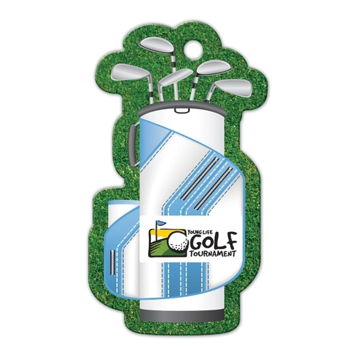 Photo of Golf Bag Shaped Luggage Tag