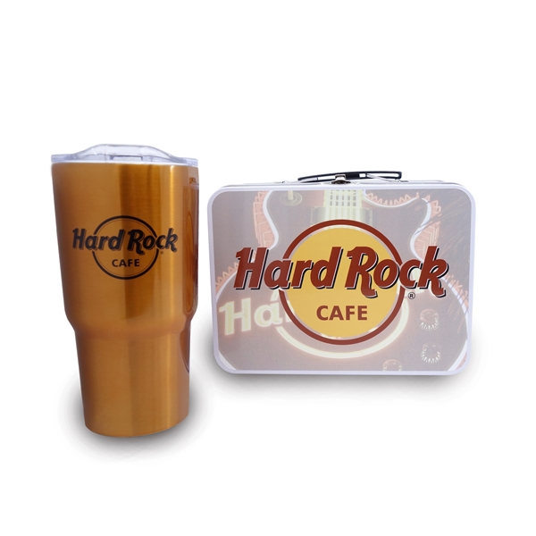 Multi color color option for Retro Lunchbox + 20oz Economy Stainless Steel Tumbler In Vacuum Formed Insert